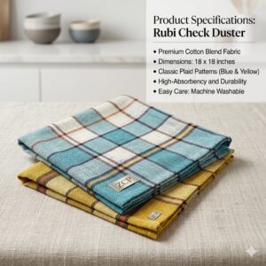 18x18 inch rubi check duster