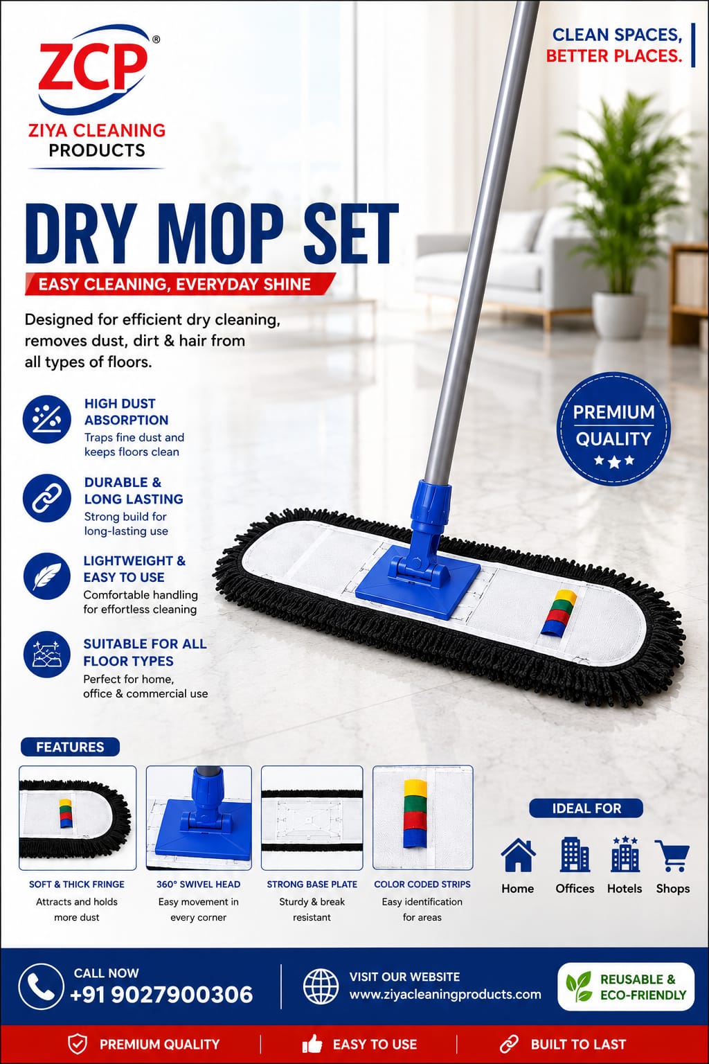 ✨ Premium Microfiber | High Dust Pickup | Lightweight | Durable | Reusable