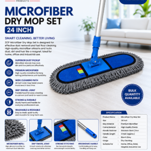 microfiber dry mop set 24inch