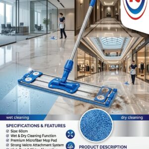 velcrow wet & dry mop set