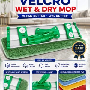 velcrow wet & dry mop set